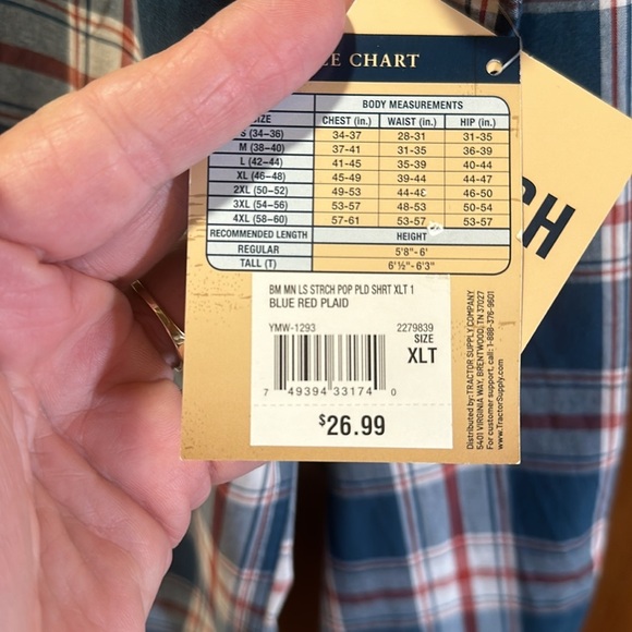 Blue Mountain button-down, collared shirt. Size XLT - Picture 6 of 6